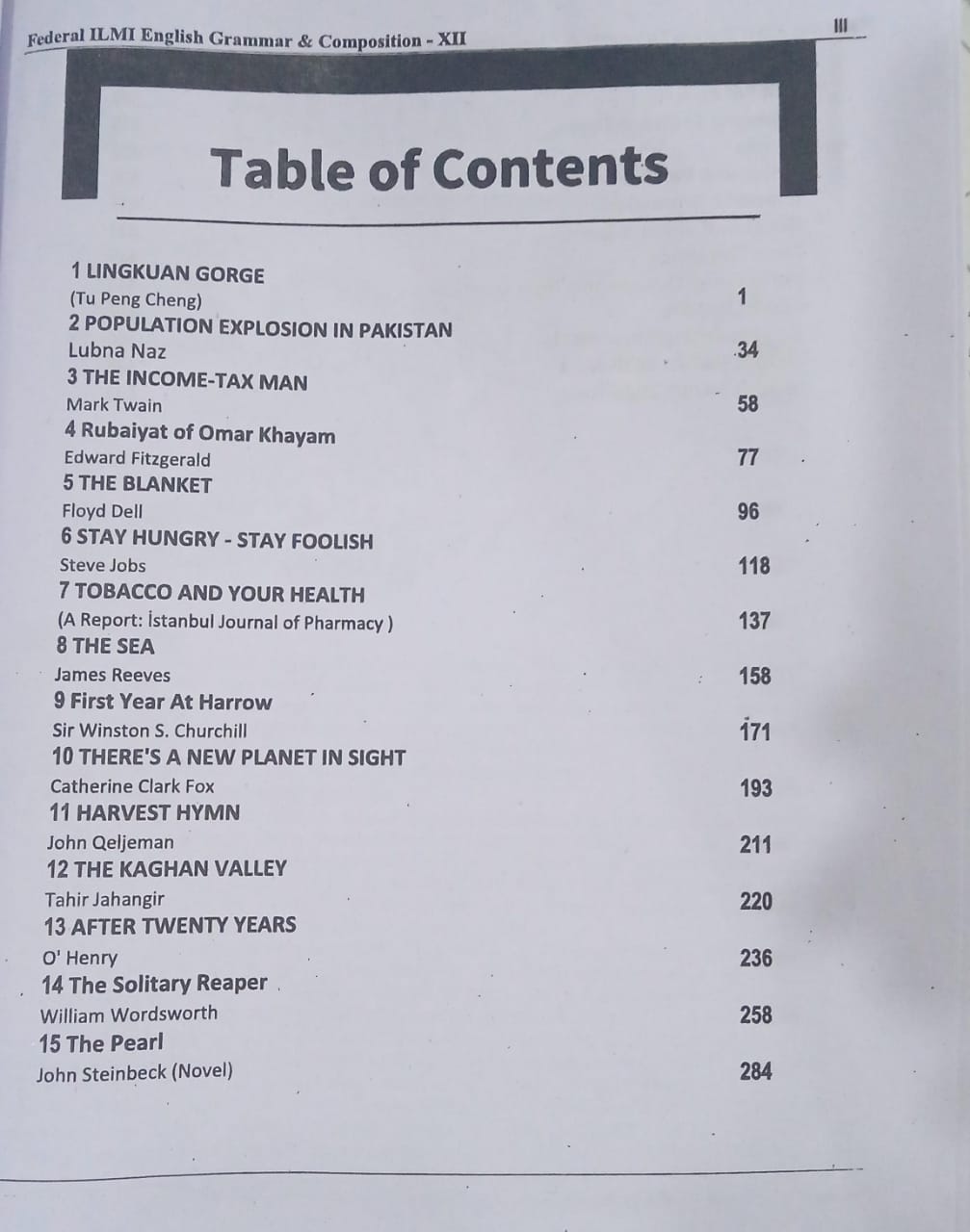 Slos Based ilmi Federal English Grammar & Composition 12