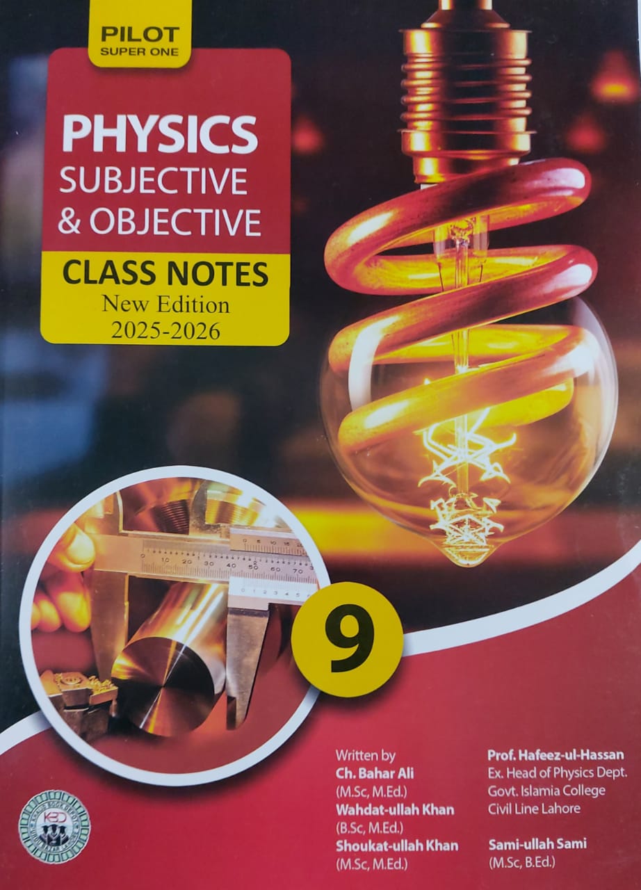 Pilot Super One Physics Subjective Objectives Notes 9