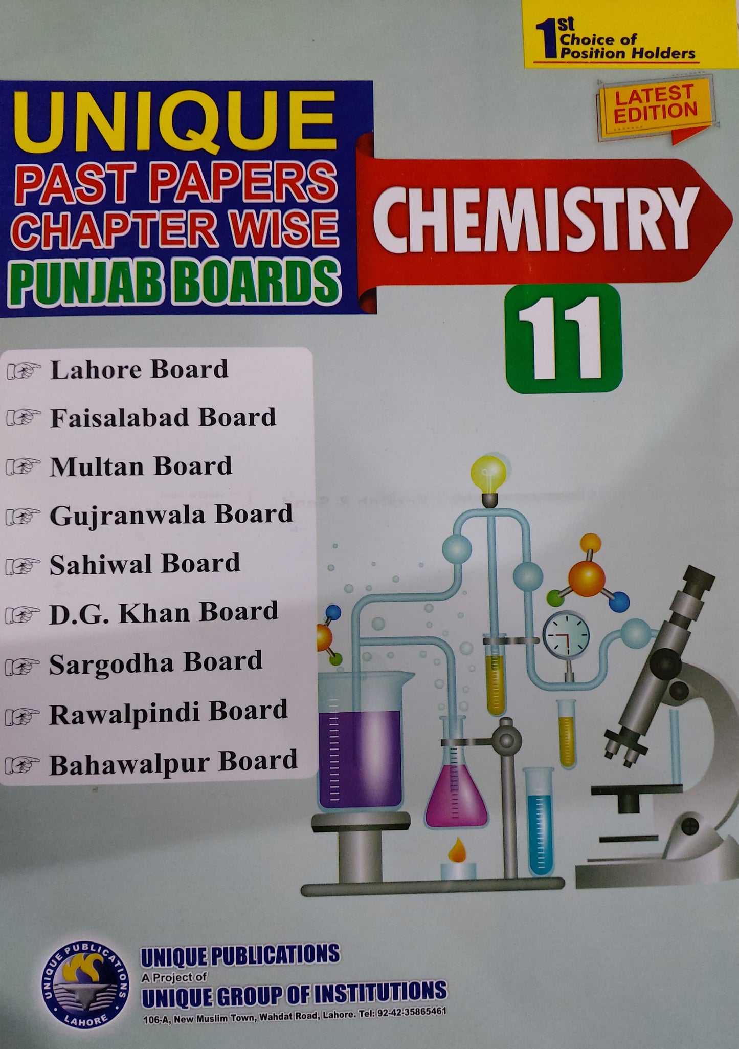 Unique Past Papers Chemistry 11 Chapter Wise Punjab Board
