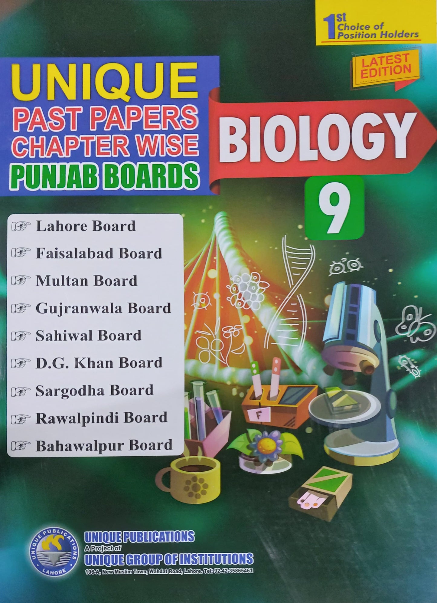 Unique Biology 9 Past Papers Chapter Wise Punjab Board