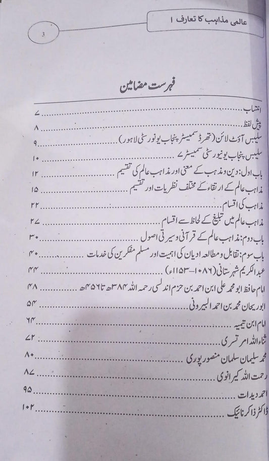 1-عالمی مذاہب کا تعارف (Introduction to World Religions)