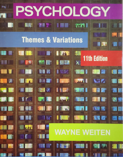 Psychology Themes & Variation 11th Edition