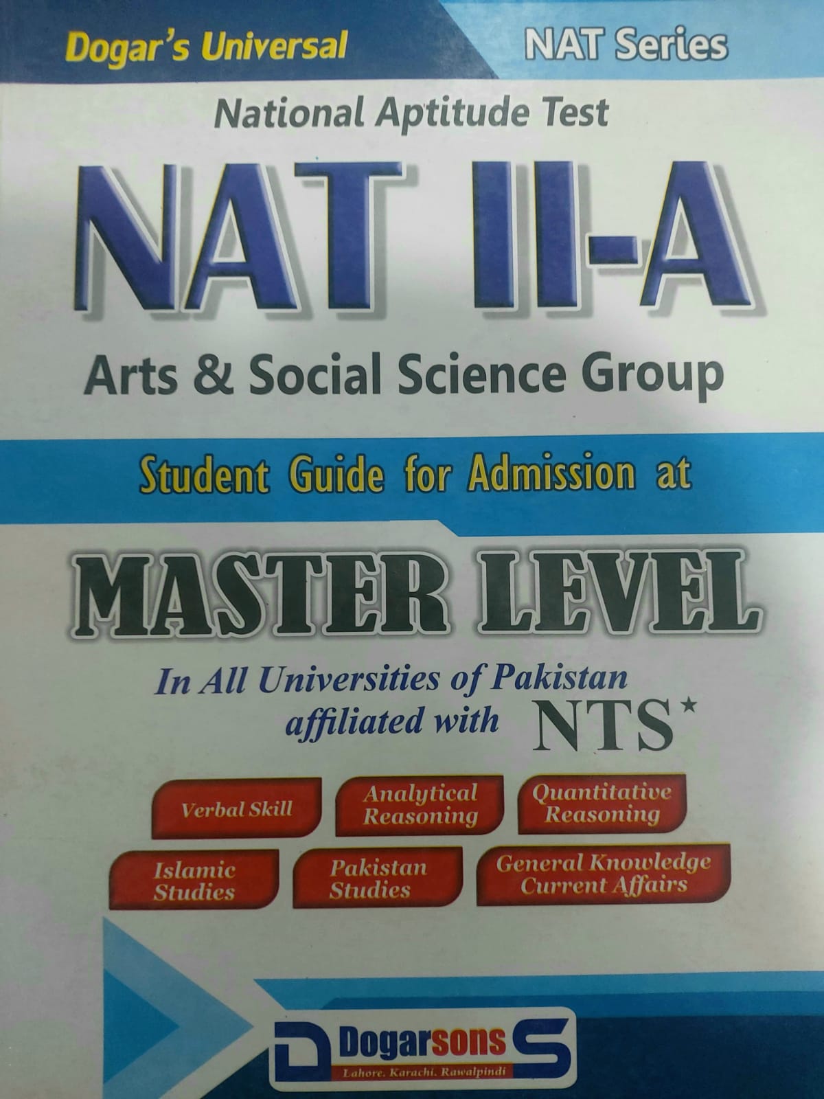 National Aptitude Test II-A (Arts And Social Science Group)