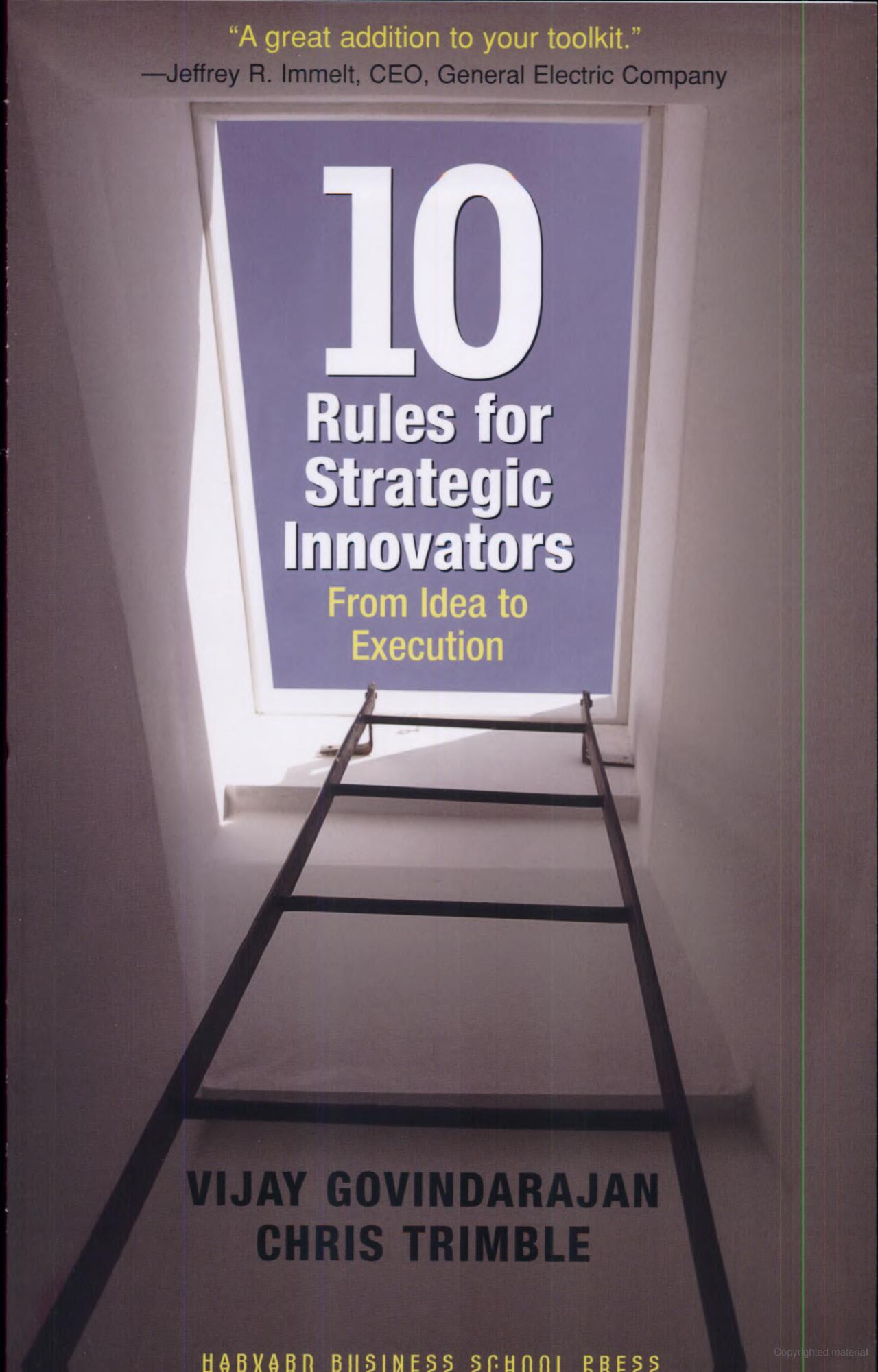 10 Rules For Strategic Innovators From Idea To Execution