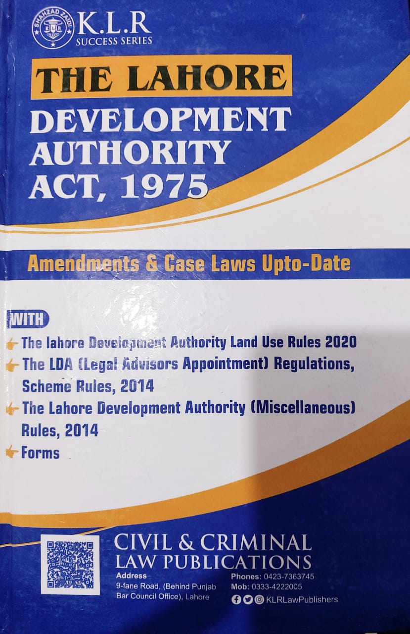 The Lahore Development Authority Act, 1975