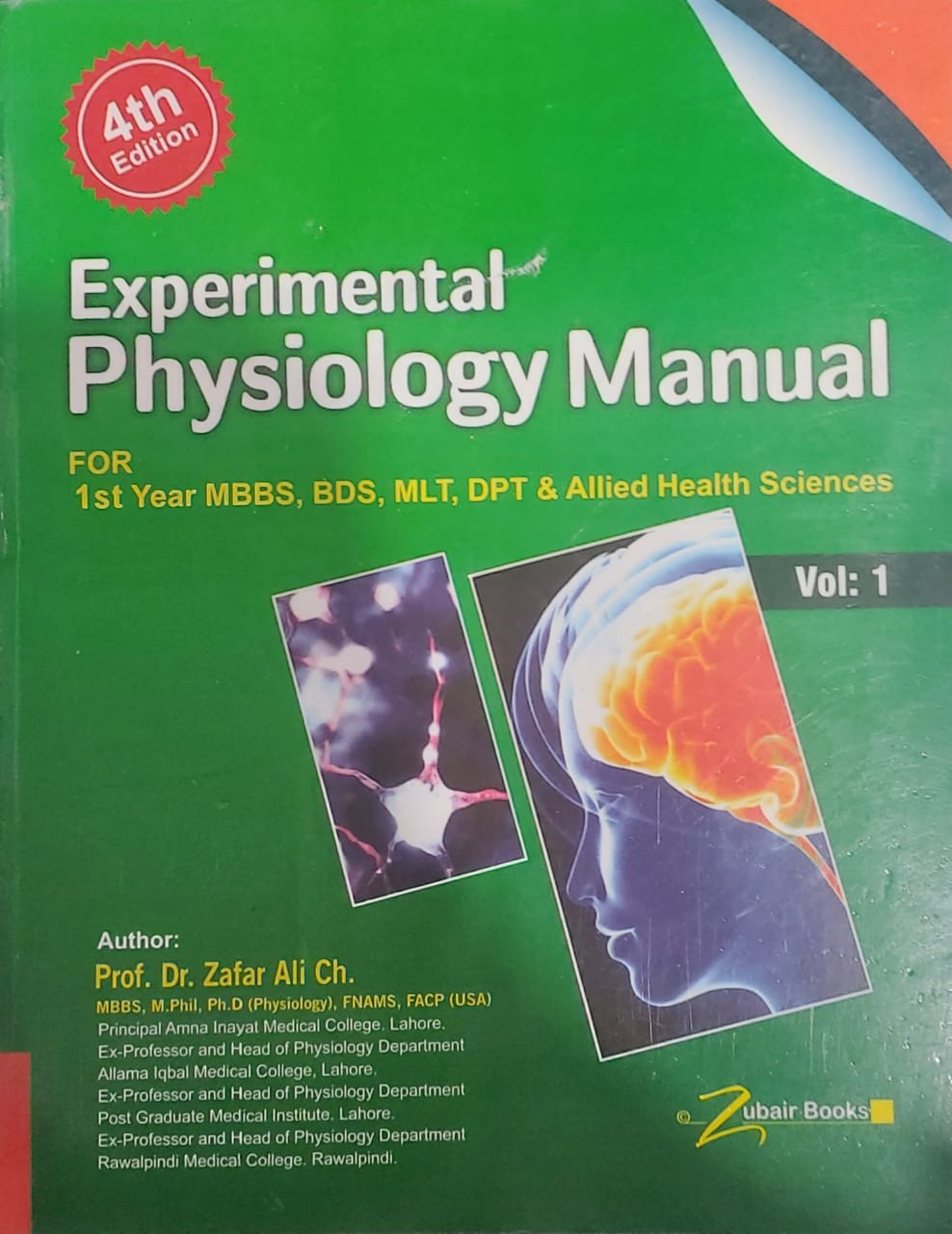 Experimental Physiology Manual for 1st Year Volume 1