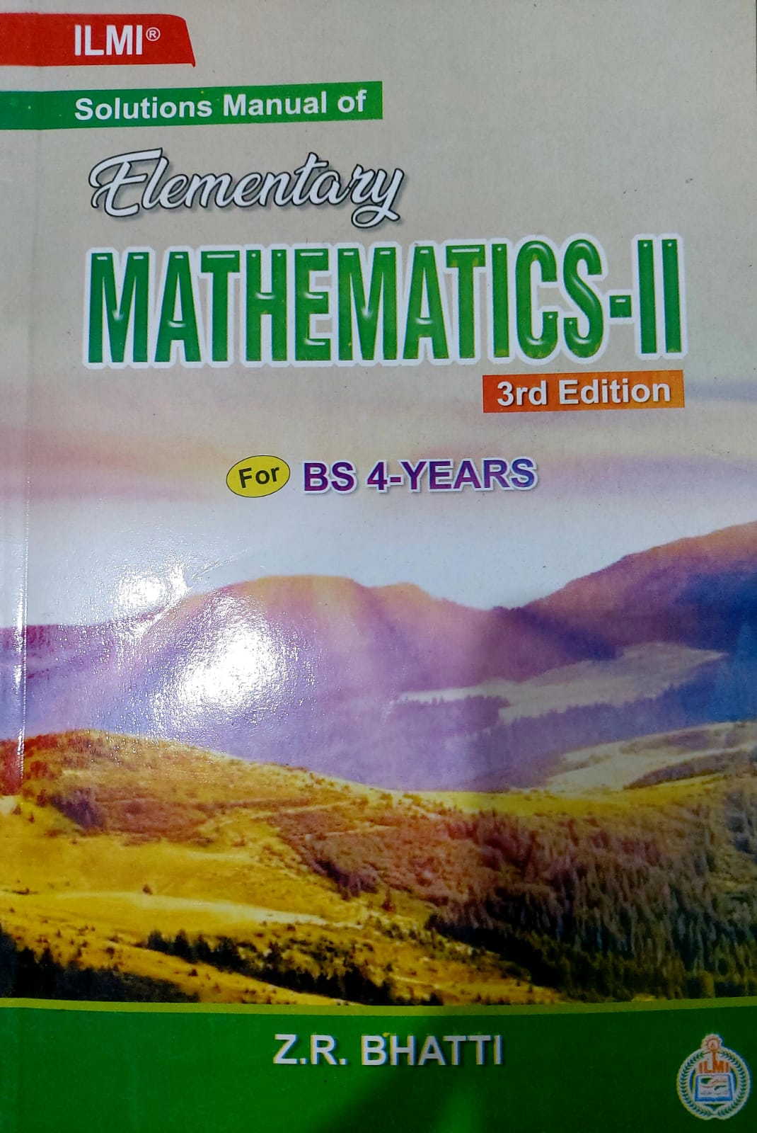 Solutions Manual Of Elementary Mathematics-II