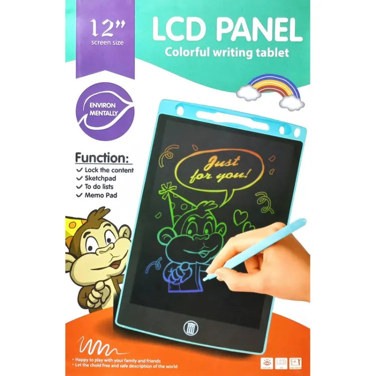 LCD Panel Colorful Writing Tablet 12 inch