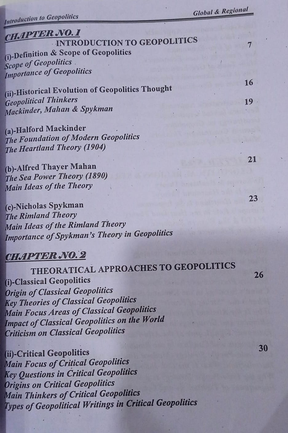 Introduction To Geopolitics Global And Regional