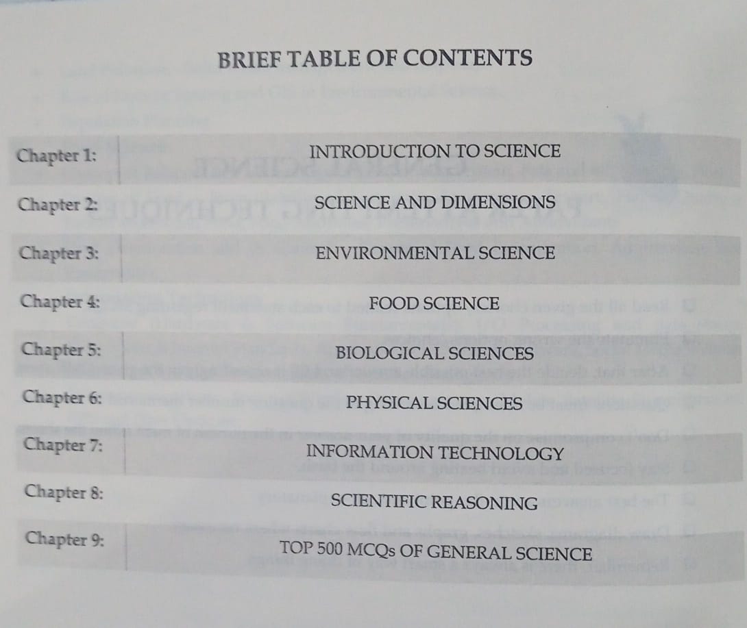 General Science For Css/Pms/Bs Hons
