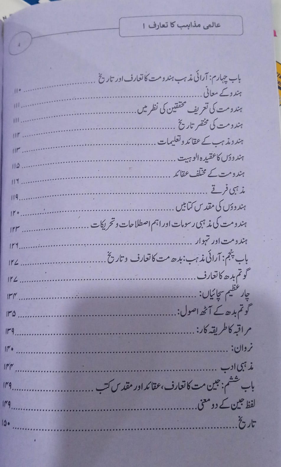 1-عالمی مذاہب کا تعارف (Introduction to World Religions)