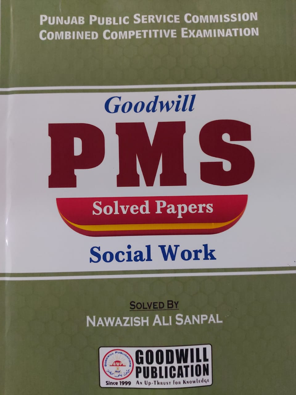 Goodwill PMS Solved Papers (Social Work)