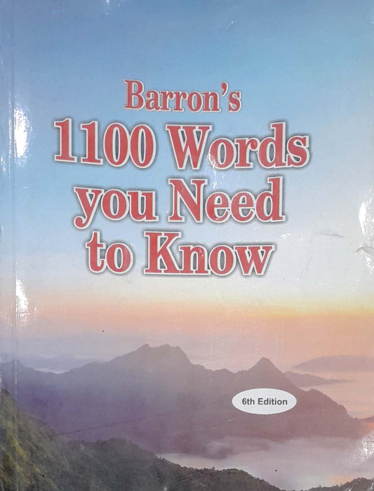 Barron's 1100 Words Your Need To Know