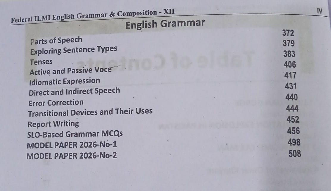 Slos Based ilmi Federal English Grammar & Composition 12