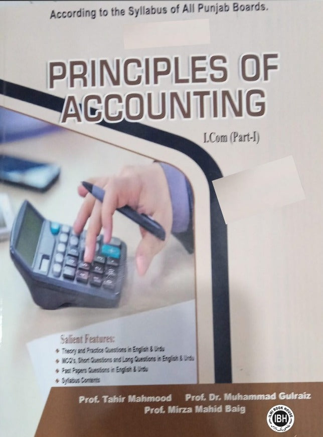 Principles of Accounting I.Com Part 1