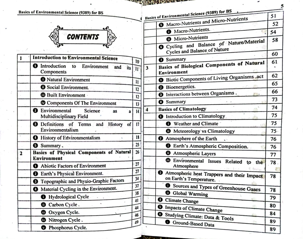 Basics Of Environmental Science