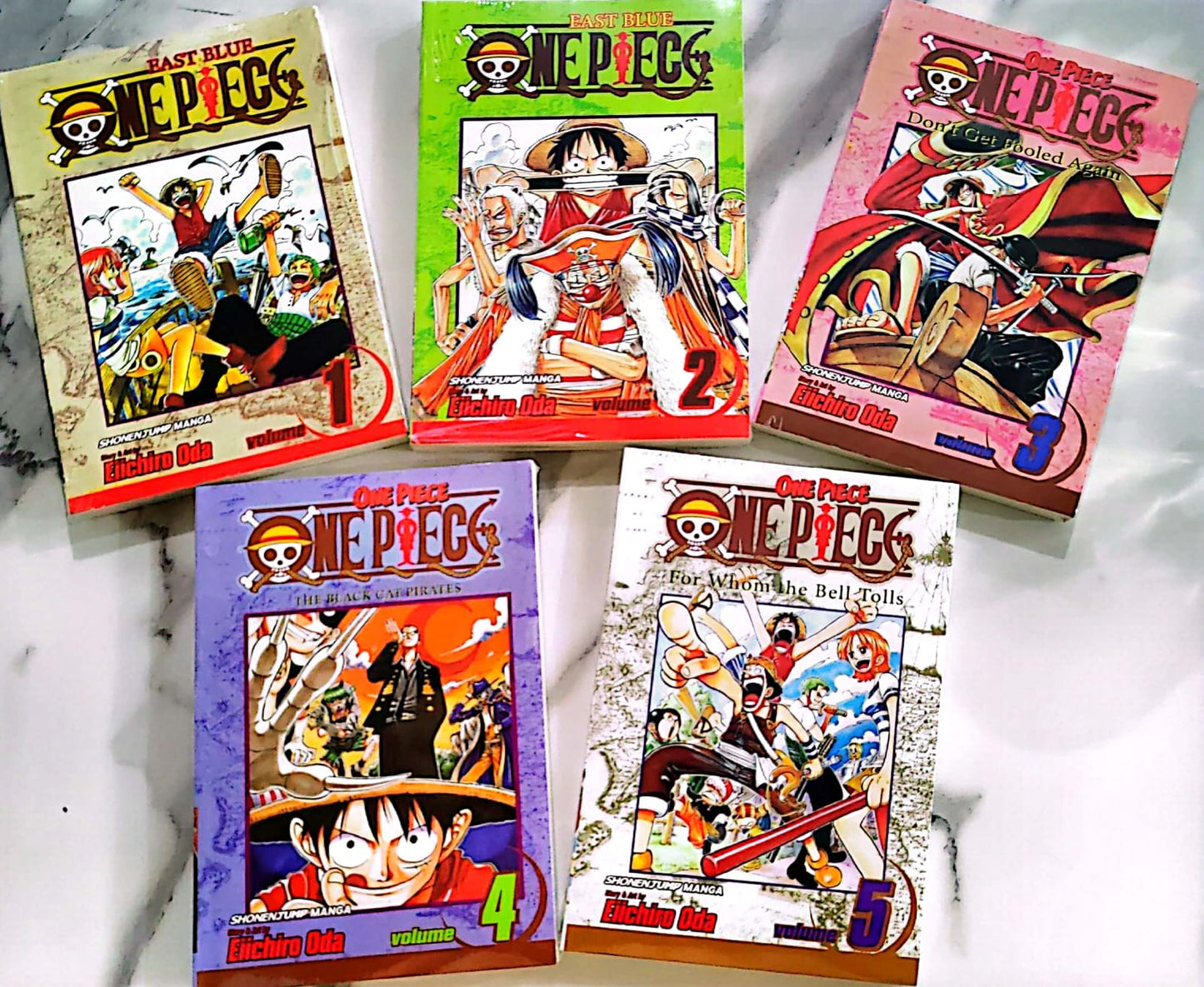 East Blue One Piece 1 to 5 Volume Set By Eiichiro Oda