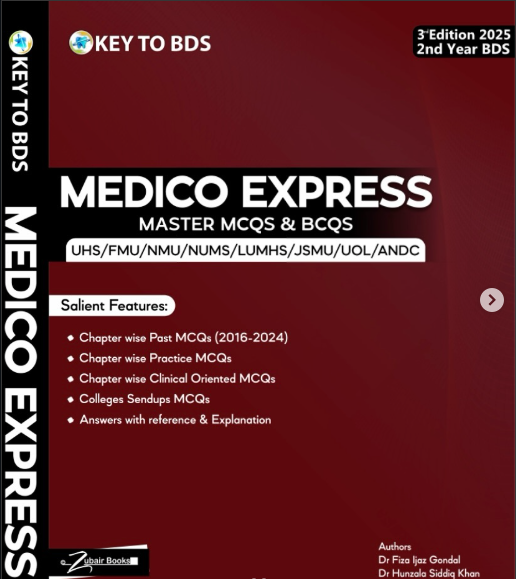 Key to BDS 2nd Years Medico Express Master MCQs & BCQs