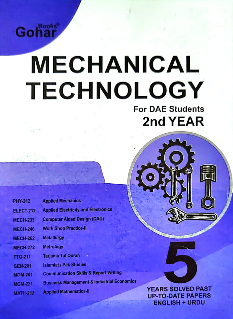 Mechanical Technology For DAE Students 2nd Year