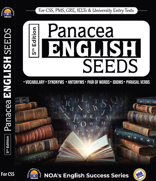 NOA Panacea English Seeds By Mr Asif Hussain 5th Edition