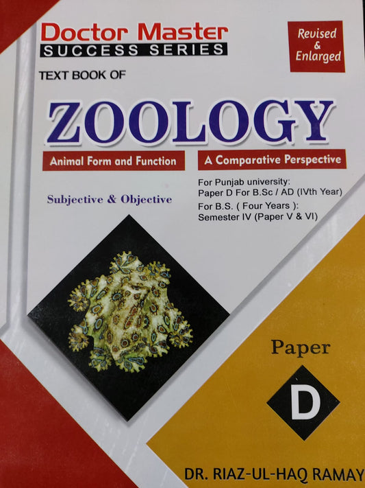 Doctor Master Success Series Textbook Of Zoology Animal Form And Function Paper (D)