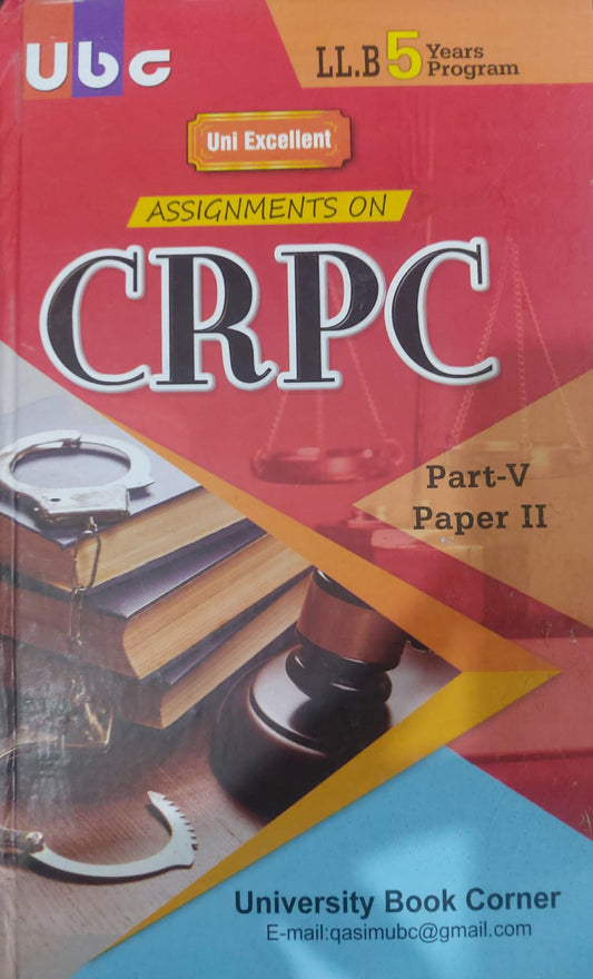 UBC Assignments On Cr.P.C And Medical Jurisprudence