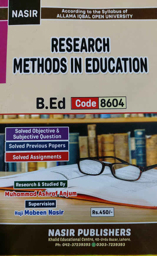 Nasir Research Methods In Education-8604