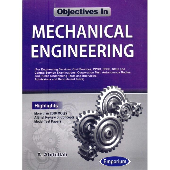 Objectives In Mechanical Engineering – Ilmi Book House
