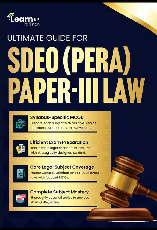 Ultimate Guide For Sdeo Pera Paper III Law