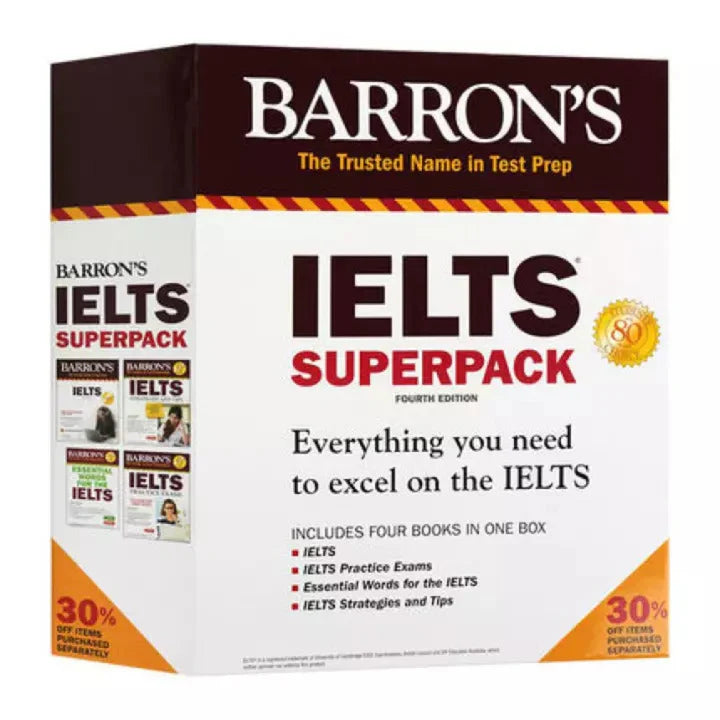 Barron's IELTS SuperPack  4th Edition Pack Of 4 Books