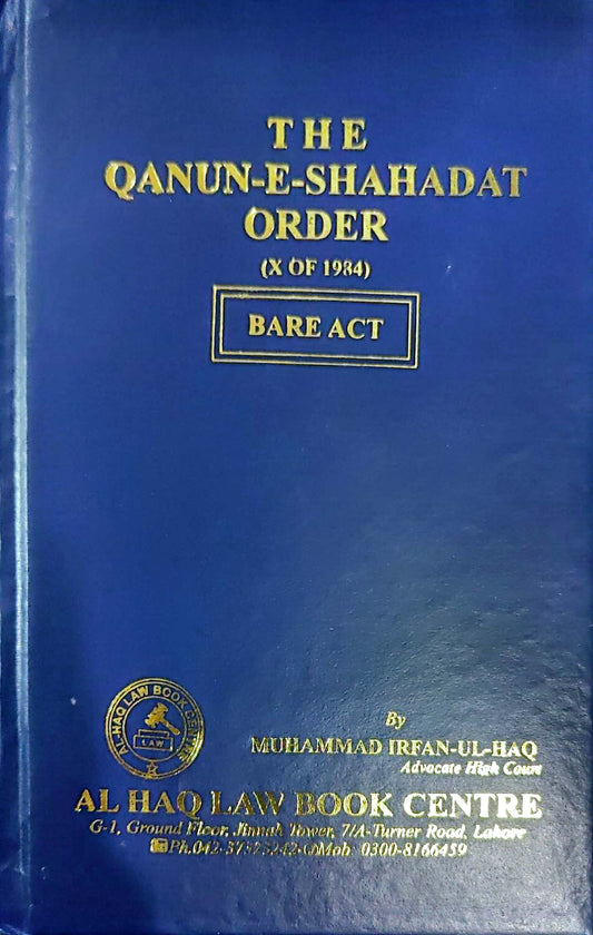 The Qanun- E- Shahadat Order (X Of 1984) Bare Act