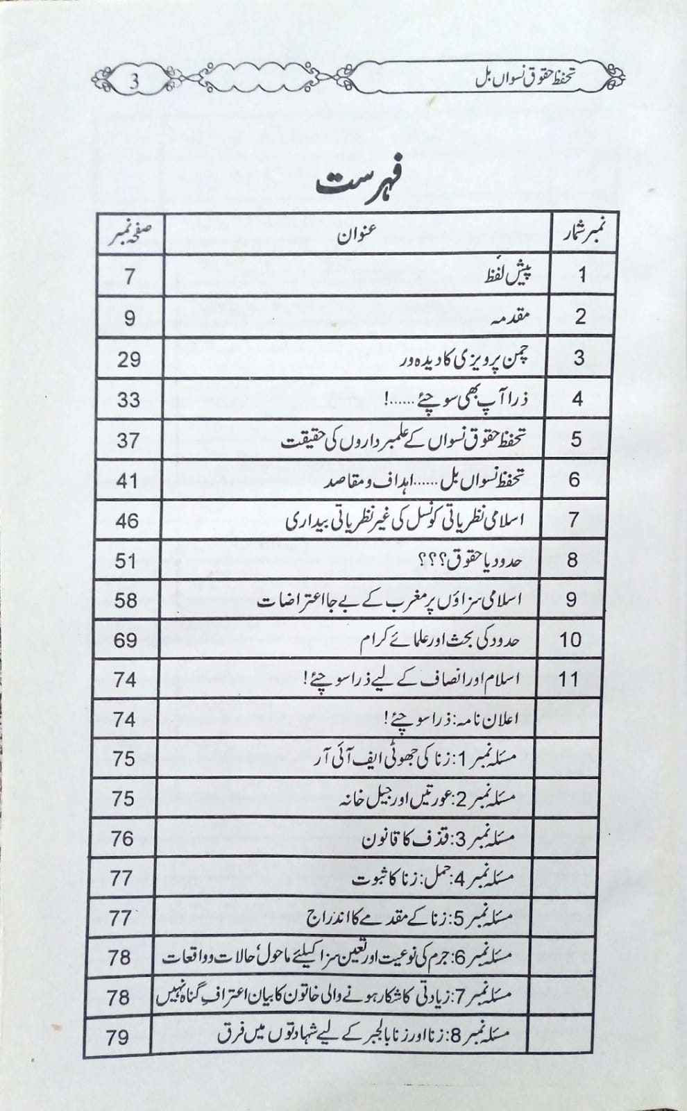 Hadud Ordinance Mein Tarmeem – Tahafuz Haqooq-e-Niswan Bill Haqeeqat Kya Hai