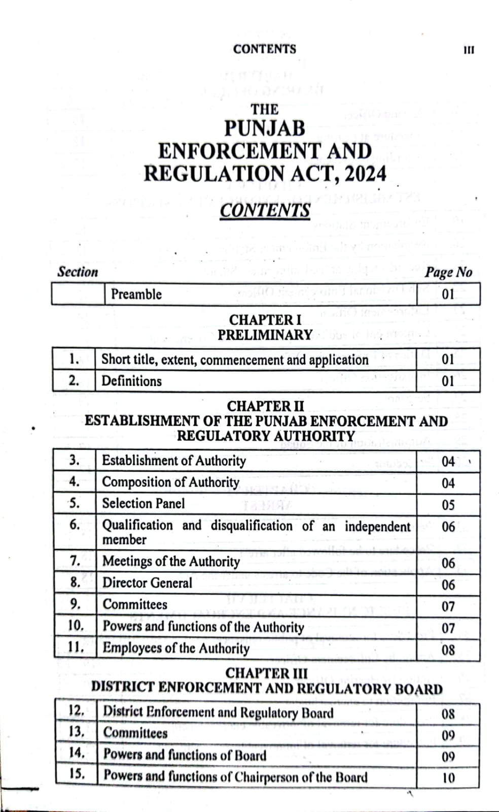 Pera Laws Act No.XI 2024