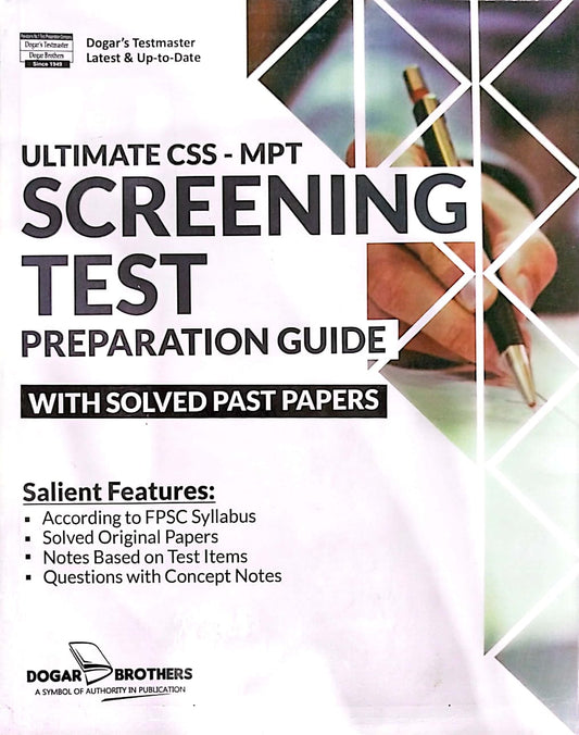 Ultimate Css MPT Screening Test Prepartion Guide With Solved Past Papers
